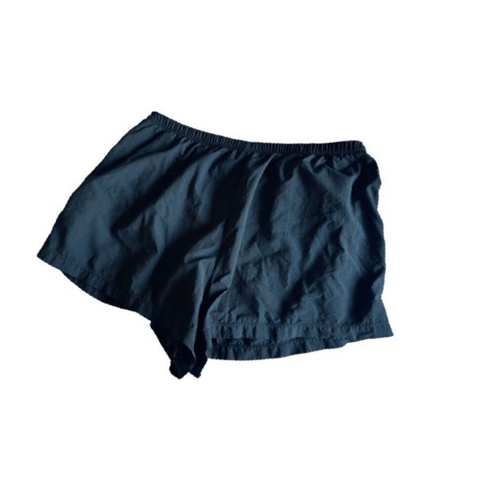 Land’s End Swim Shorts Black Built In Underwear Size 16 Elastic Waist Nylon - Picture 3 of 6